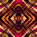 Symmetric exotic pattern, red strips