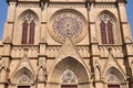 Symmetric pattern of Catholic church external Royalty Free Stock Photo
