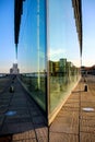 Symmetric reflection of Copenhagen harbor Royalty Free Stock Photo