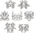 Symmetric tribal knot tattoos