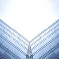 Symmetric wall of glass building