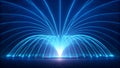Blue light fountain eruption abstract background energy Royalty Free Stock Photo