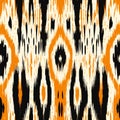 Symmetrical Animal Print Ikat Pattern In High Resolution Design Royalty Free Stock Photo