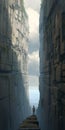 Symmetrical Asymmetry: A Stunning Cliff Landscape Rendered In Unreal Engine