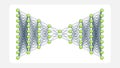 Symmetrical Autoencoder Network Diagram for Efficient Data Encoding Royalty Free Stock Photo