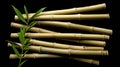 symmetrical bamboo isolated