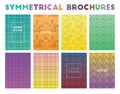 Symmetrical Brochures. Amazing geometric patterns.