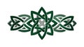 Symmetrical Celtic Knot Pattern Decorative Element Vector, vector design Generative AI Royalty Free Stock Photo