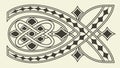 Symmetrical Celtic Knot Pattern Design, vector design Generative AI Royalty Free Stock Photo