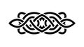 Symmetrical Celtic Knot Pattern - Elegant Decorative Vector, vector design Generative AI Royalty Free Stock Photo