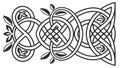 Symmetrical Celtic Knot Pattern, Eternity, Interconnection Unity, vector design Generative AI Royalty Free Stock Photo