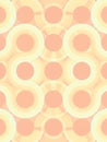 Symmetrical colored pattern of rounded. 3d rendering background. Digital illustration Royalty Free Stock Photo