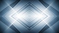 Symmetrical Diamond Shaped Geometric Pattern with Glowing White Light in the Center and Blue Tones Royalty Free Stock Photo