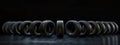 Symmetrical Display of Car Tires in Studio Royalty Free Stock Photo