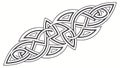 Symmetrical Elongated Celtic Knot Vector Design Art, vector design Generative AI Royalty Free Stock Photo