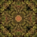 Symmetrical galaxy illustration background. Kaleidoscope design