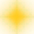 Symmetrical halftone circle pattern background - vector graphic design from dots in varying sizes