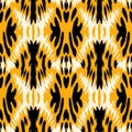 Symmetrical High Resolution Animal Print Ikat Pattern Design Royalty Free Stock Photo
