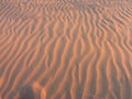 Symmetrical lines in sand dune Royalty Free Stock Photo