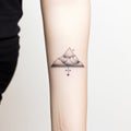 Symmetrical Mountain Tattoo Inspired By Hiroshi Nagai