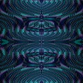 Symmetrical mystical linear abstract vector background with optical illusion.