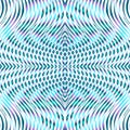 Symmetrical mystical linear light abstract background with optical illusion.