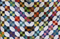 Detail of colorful quilt Royalty Free Stock Photo