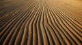 Symmetrical patterns in a freshly plowed field Royalty Free Stock Photo