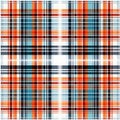 Symmetrical Plaid Wallpaper In Red, Blue, And Orange