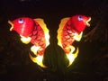 Symmetrical Red Coi Fish Lantern