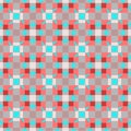 symmetrical seamless contrasting red and blue checkered pattern