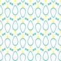 symmetrical seamless easter print