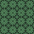 symmetrical seamless green antique ornament