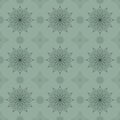 Symmetrical seamless pattern. Vector