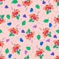 A symmetrical, seamless textile pattern for different type of fabrics