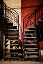 Symmetrical Staircases with two different colors