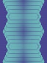 Symmetrical trendy neon colored background with rectangular geometric shapes. 3d rendering