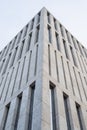 Symmetrical view of building modern facade