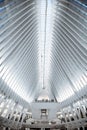 symmetrical view the oculus World Trade Center station in New York