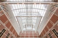 Symmetrical view of the vault of the main hall at the Rijksmuseum