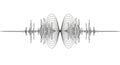 Symmetrical Waveform Pattern Royalty Free Stock Photo