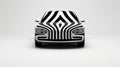 Symmetrical Zebra Design Car A Vray Sculptural Expression With Memphis Design Influence