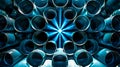 Abstract Circular Pipe Pattern..AI generated image Royalty Free Stock Photo