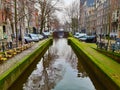 Symmetry and charm of the canals of amsterdam among the daily Dutch streets