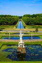 symmetry park landscaping with ponds, river in public park Kleve in Germany