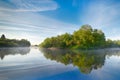 Symmetry reflection on the summer river