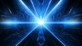 symmetry shining blue glow technology background Royalty Free Stock Photo