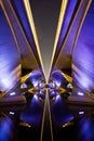 Symmetry under flyover bridge Royalty Free Stock Photo