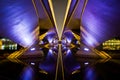 Symmetry under flyover bridge Royalty Free Stock Photo