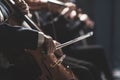 Symphonic orchestra performing on stage